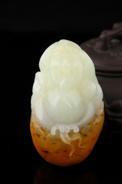 玉雕 笑脸佛