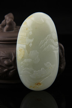 玉雕 山水