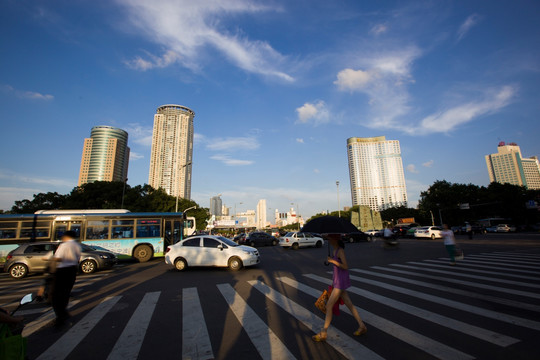 浙江宁波城市风光