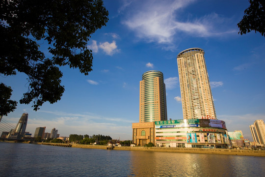 浙江宁波城市风光