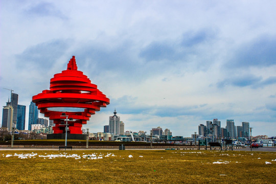 美丽青岛 五四广场冬景