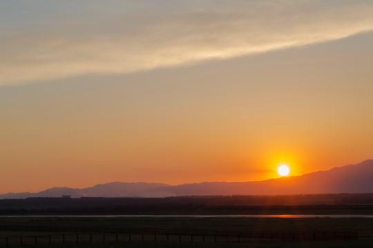 夕阳 落日 黄昏