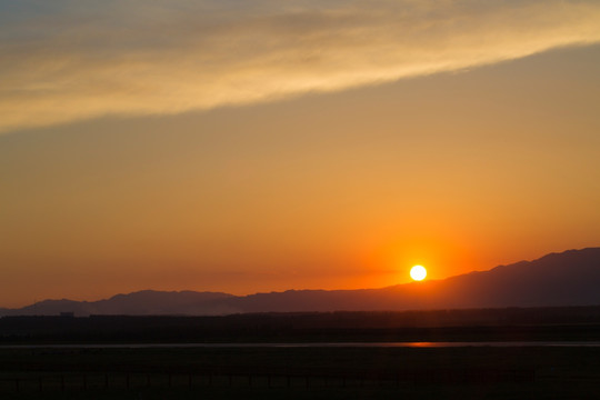日落西山  夕阳 黄昏