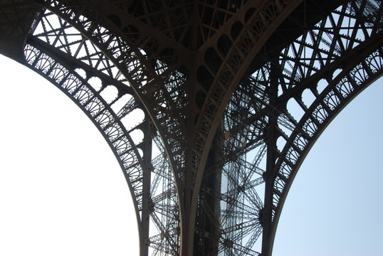 法国巴黎铁塔局部