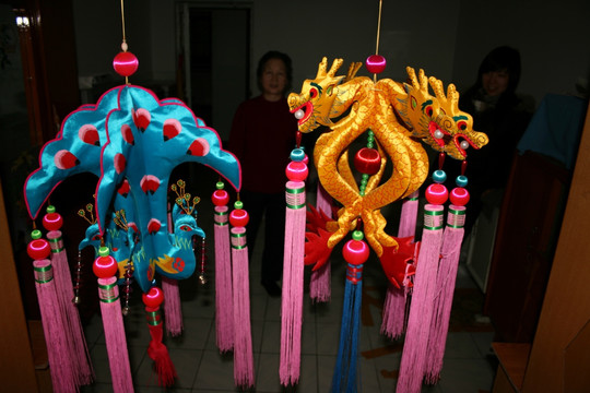 中国传统手工艺品 布艺 绣花