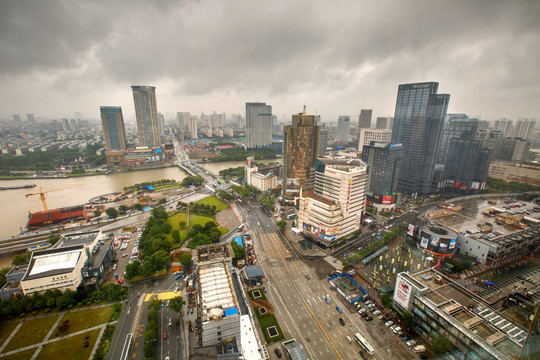 宁波中山东路 俯视