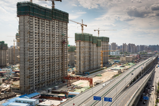 北京广渠路 建筑工地