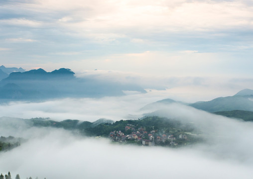 云海 云雾 山