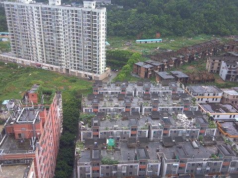 从地王大厦鸟瞰深圳