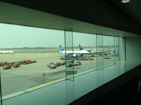 中国民航 飞机 机场 停机坪