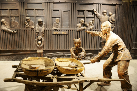 周村烧饼博物馆塑像