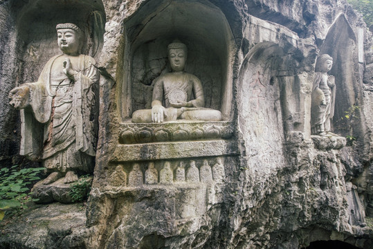 杭州灵隐寺飞来峰造像