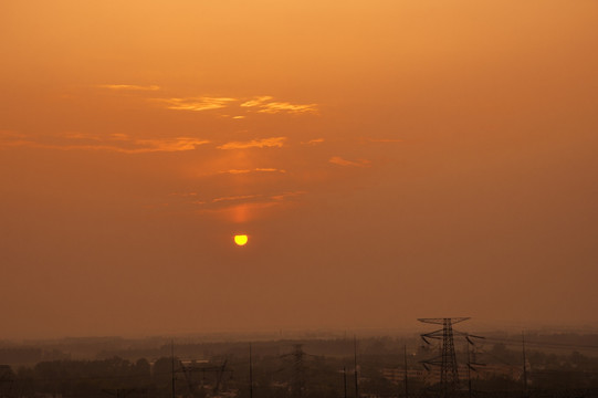 夕阳素材