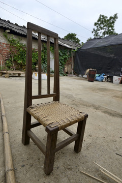 竹木椅子