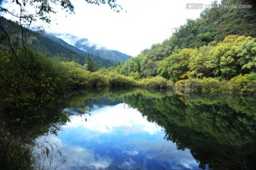 九寨沟自然风光 山水