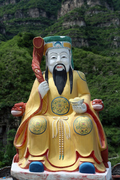 北京十渡乐佛寺灶王爷像