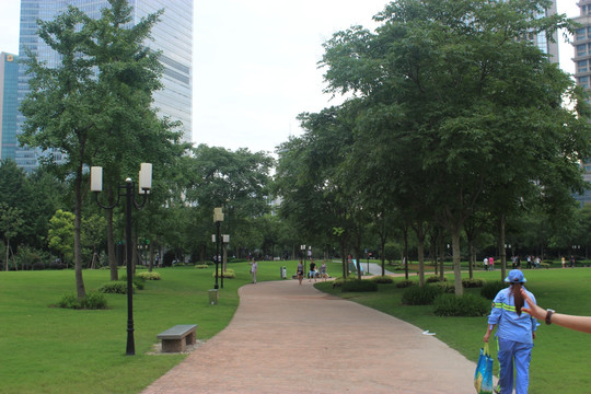 绿地公园 上海中心绿地