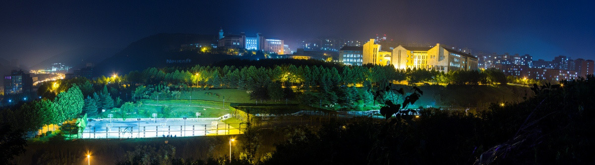 北河口及东软夜景