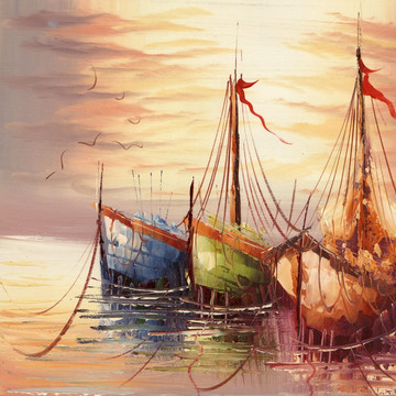 地中海 风景画