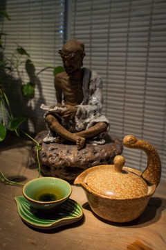 中国禅意陶瓷茶文化素材