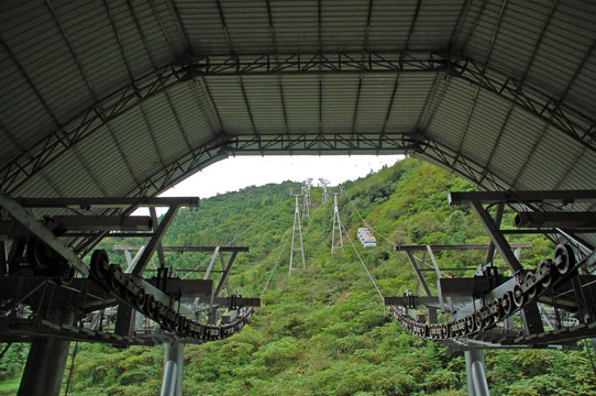 西岭雪山上山索道