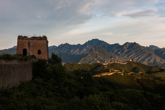 长城烽火台 明长城 蜿蜒起伏