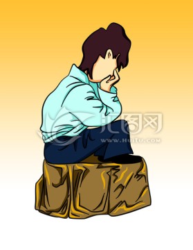 哭泣背影
