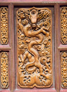 木雕龙纹 中国龙