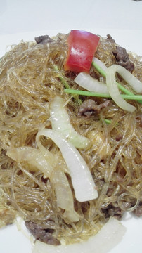 干捞牛肉粉丝