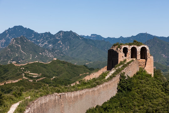 长城 明长城 山峦起伏 烽火台