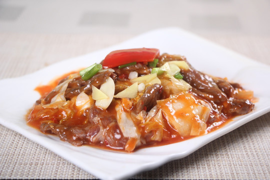 韩国泡菜炒牛仔肉