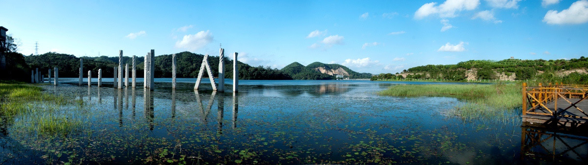 中山金鈡水库全景