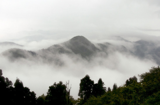 南岳衡山云彩风光照片