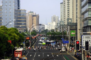 上海淮海路街景