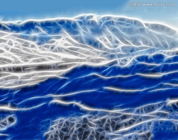 装饰画 无框画 雪山