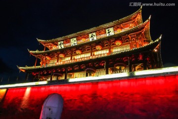 云南建水朝阳楼夜景