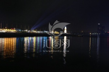 灯塔夜景