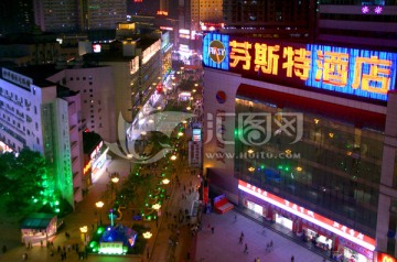 重庆市三峡广场夜景