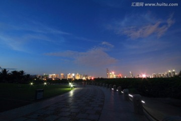 深圳湾公园夜色
