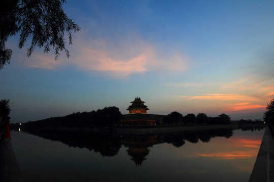 北京故宫 夕阳