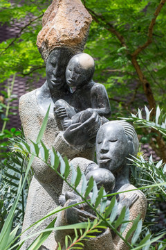 非洲人雕塑