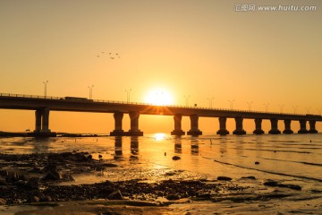 东海大桥日出