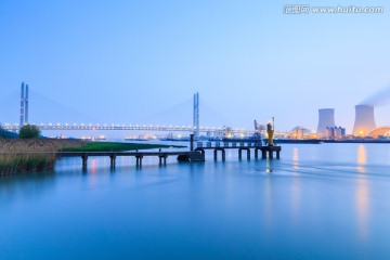上海闵浦大桥夜色