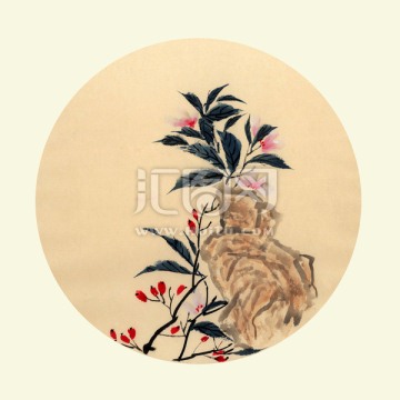 装饰画 扇面画