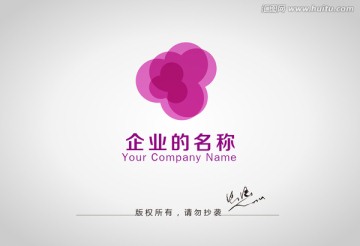 标志设计 花卉logo