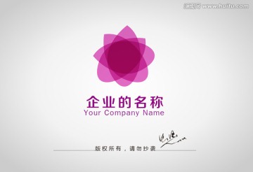 花卉logo 标志设计