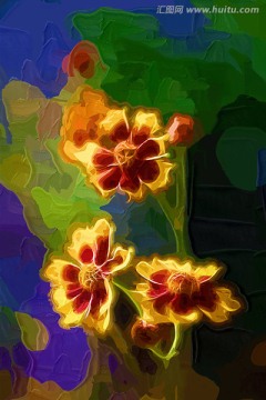 雪菊 装饰画