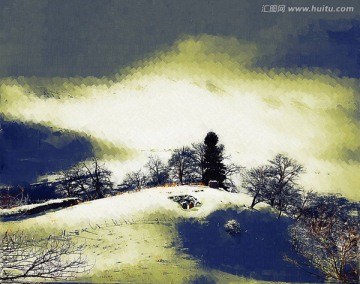 油画 水墨画 风景画