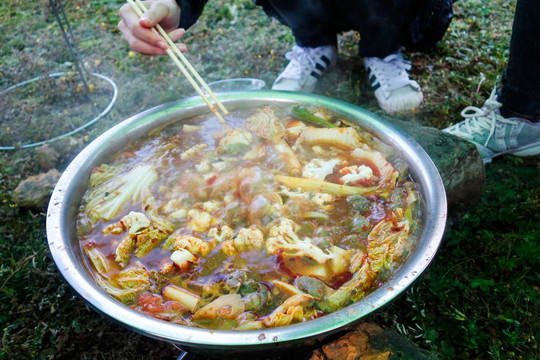 野营杂锅菜