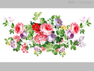 韩式花卉 手绘花